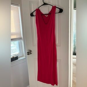 Elegant Pink Sleeveless Dress